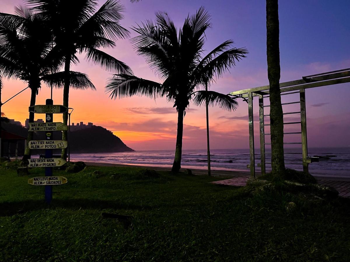 Frente Pro Mar - B - Praia Do Tombo - Beachfront Leilighet Guarujá Eksteriør bilde